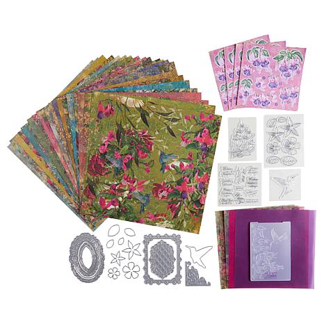 Crafter's Companion Nature's Garden Fabulous Fuchsia Craft Bundle