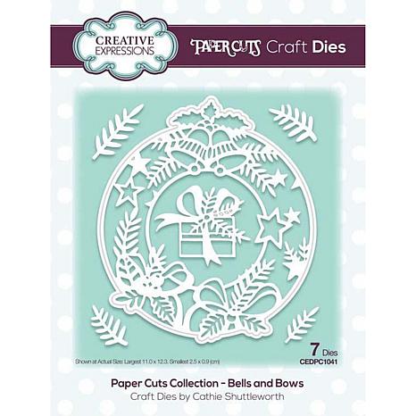 Creative Expressions Paper Cuts Collection Bells and Bows - 20419891 | HSN