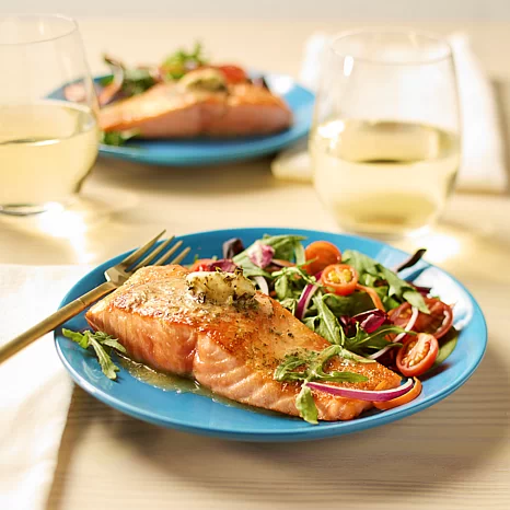 Curtis Stone 12pk Skinless Faroe Island Salmon Filets w/Seasoning AS - 23598960 | HSN