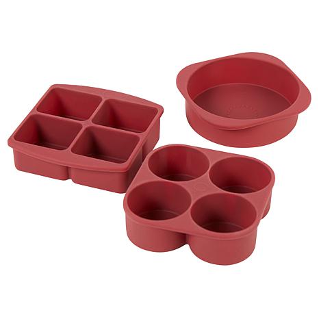 Cook's Essentials 3-Piece Silicone Bakeware Set 