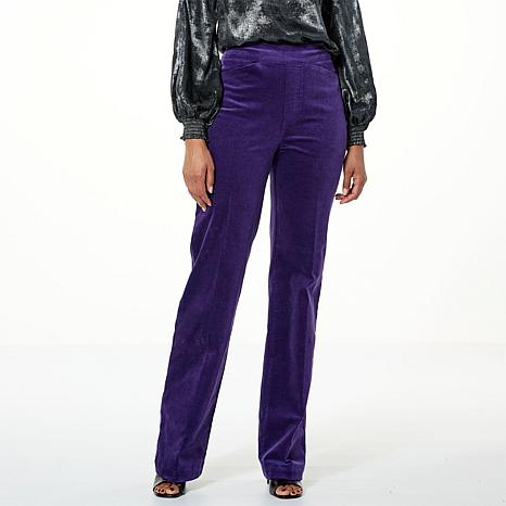 DG2 by Diane Gilman Stretch Velvet Pull-On Trouser