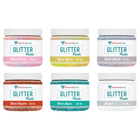 Diamond Press Glitter Paste Neutrals and Metallics Set of 6 - 20776275 ...