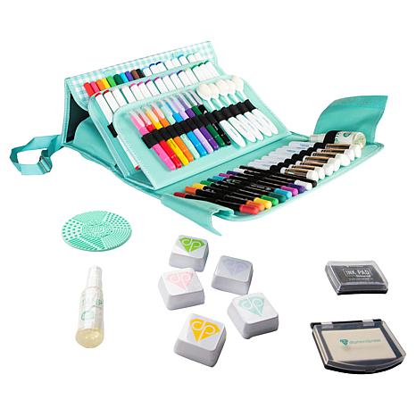 $79.95, Was $119.99, 33% Off! Diamond Press Mega Marker and Ink Kit with Gingham Storage Bag dealfomo