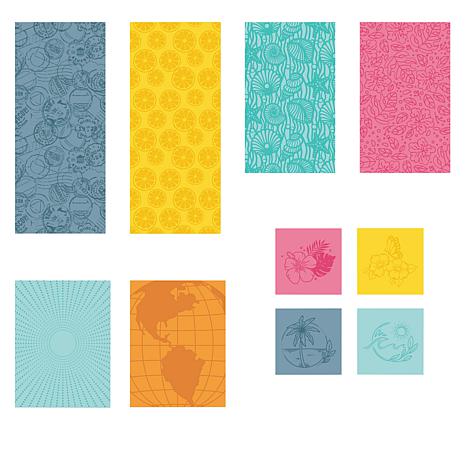 Diamond Press Summer Getaway Embossing Folders Kit - 20835277