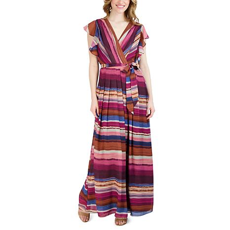 donna ricco wrap dress