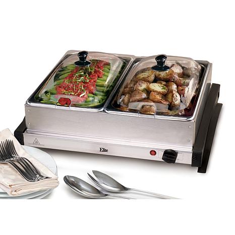 Elite Gourmet 2 x 2.5qt. Buffet Server