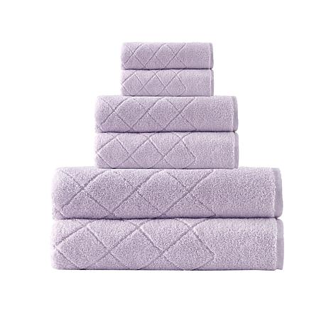 Bomonti 6 Piece Turkish Cotton Towel Set Enchante Home Anthracite