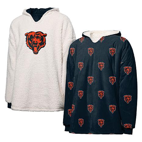 FOCO Chicago Bears Gray Woven Hoodie, Mens Size: M