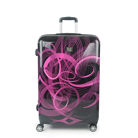 purple hard case suitcase