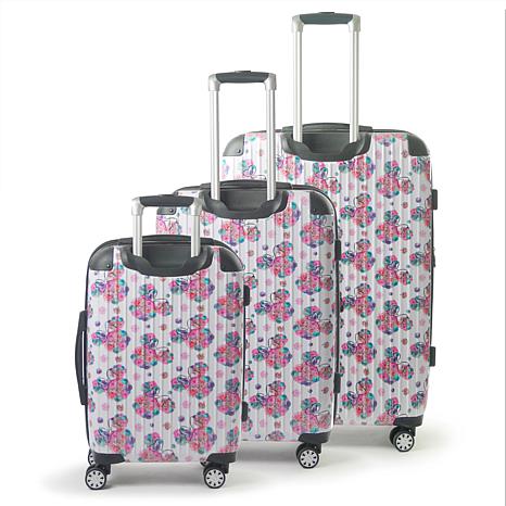 floral hard suitcase