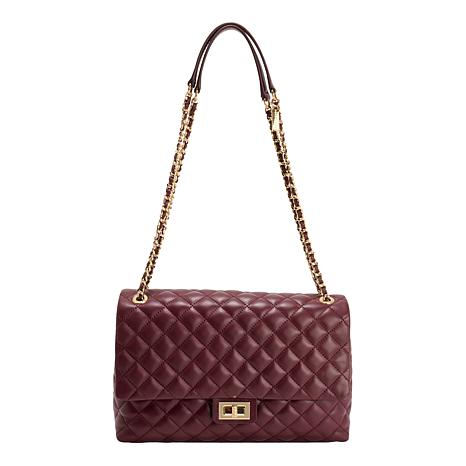G by Giuliana Black Label Grande Lamb Leather Crossbody | HSN
