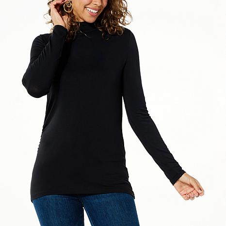 G by Giuliana Mini Mock Neck Long-Sleeve Tunic