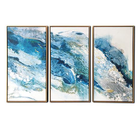 Gallery 57 Abstract Regalite Triptych 48