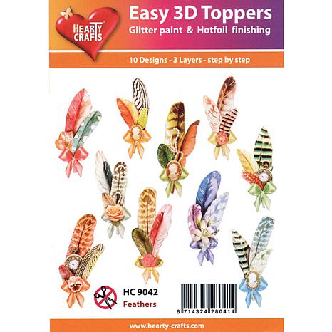 Hearty Crafts Easy 3D Toppers Angel Wings