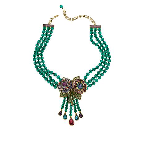 Heidi Daus Captivating Corsage Crystal Beaded Necklace - 20881499 | HSN