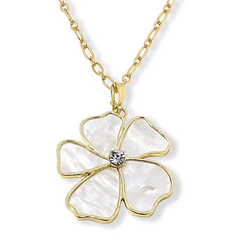Heidi Daus Shell-Tastic Mother-of-Pearl Color Pendant Necklace