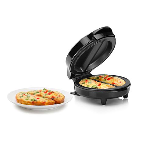 Reviews for HOLSTEIN HOUSEWARES 4-Egg Black and Stainless Steel 2-section Omelet  Maker