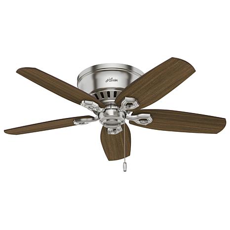 Hunter 42 Builder Low Profile Ceiling Fan With Lights Nickel Builder Low Profile Ceiling Fan