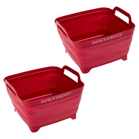 Improvements 2-pack 2-Gallon Collapsible Tubs with Drain Spouts Improvements 2-pack 2-Gallon Collapsible Tubs with Drain Spouts