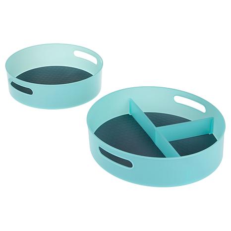 Improvements 2-Piece 10" & 12" Turntables with Silicone Liners Improvements 2-Piece 10" & 12" Turntables with Silicone Liners