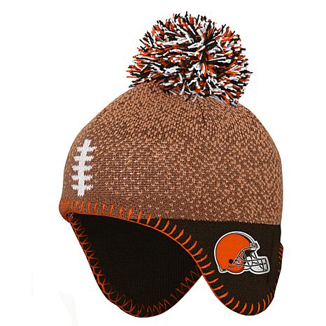 Outerstuff Infant Brown San Francisco 49ers Football Head Knit Hat with Pom