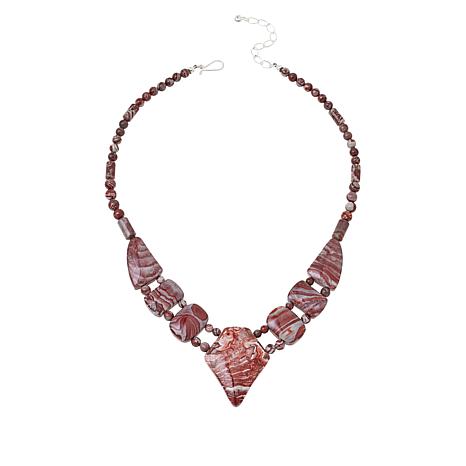 ❁Ma❁ Jay King Sterling Silver Multicolor Crazy Lace Quartzite