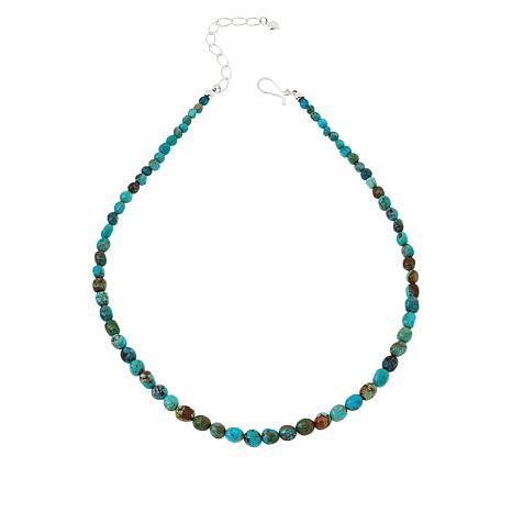 Jay King Sterling Silver Multicolor Sonoran Turquoise Bead Necklace ...