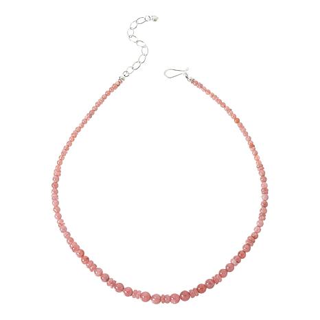 Jay King Sterling Silver Pink Rhodochrosite Bead 18