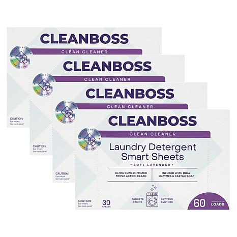 $39.95, Was $79.95, 50% Off! Joy CleanBoss Powerful Laundry Smart Sheets 4pk Up to 240 Loads! dealfomo