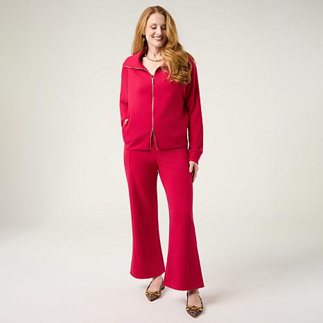 $79.95, Was $119.95, 33% Off! Joy Performance Luxe Buttersoft 3pc Full Zip, Top & Pant Set dealfomo