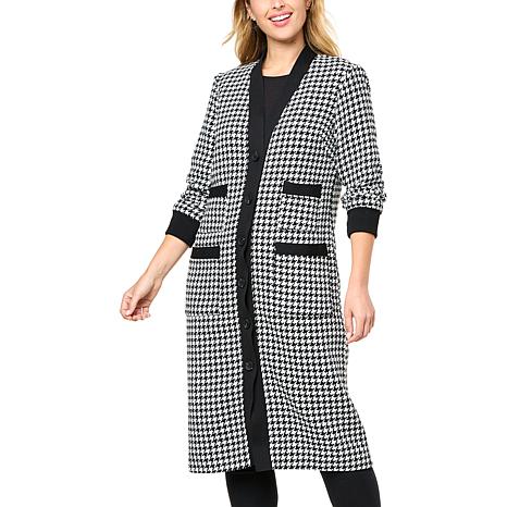 kathy ireland® Fashion 360 The Gigi Long Tweed Cardigan