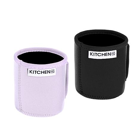 Kitchen HQ 2-pack Neoprene Pint Ice Cream Sleeves with Spoon Holders Kitchen HQ 2-pack Neoprene Pint Ice Cream Sleeves with Spoon Holders