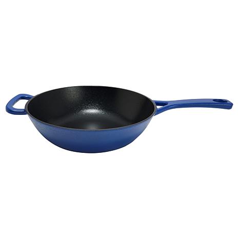 Kitchen HQ 3-Quart Ceramic Nonstick Cast Iron Stir Fry Pan | HSN