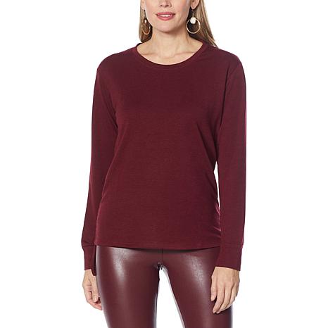 Laila Ali Adjustable Length Long Sleeve Pullover - Tap Shoe Black - Size X-Small