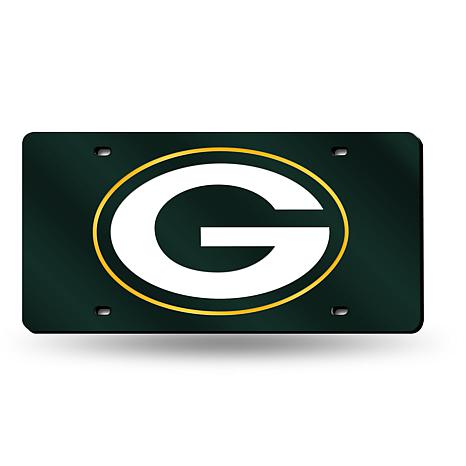 Green Bay Packers Black License Plate Frame Cover