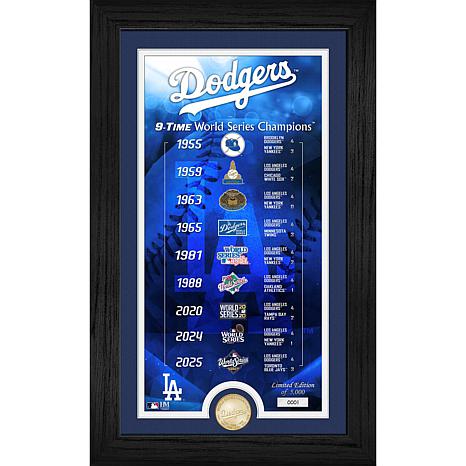 Los Angeles Dodgers 9x World Series Champions Legacy Frame | HSN