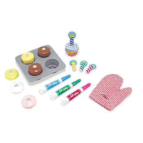 Melissa & doug bake & decorate cupcake hot sale set