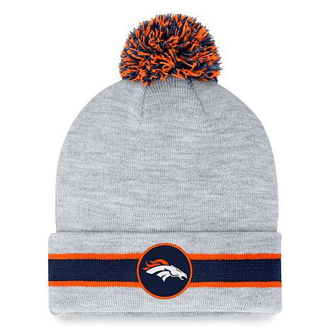 Fanatics Branded Heather Gray Denver Broncos Cuffed Knit Hat with Pom