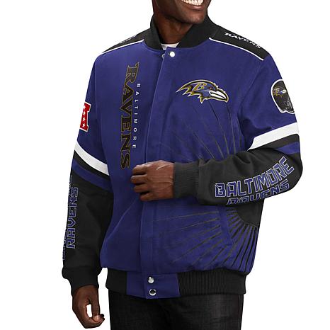 Men's G-III Sports by Carl Banks Purple Baltimore Ravens Extreme Redzone  Full-Snap Varsity Jacket