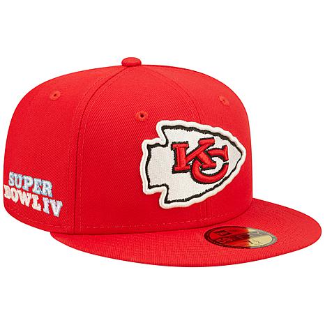 Men's New Era Red Kansas City Chiefs Super Bowl IV Pop Sweat 59FIFTY ...