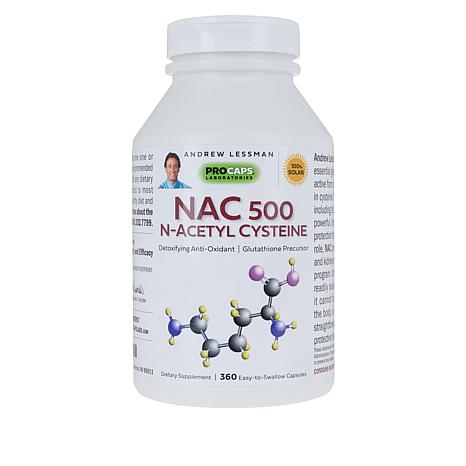 NAC-500 N-Acetyl Cysteine - 360 Capsules