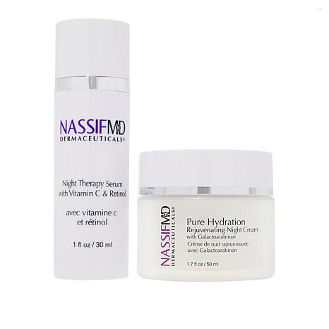 NassifMD 2-piece Night Therapy Serum & Night Cream Set