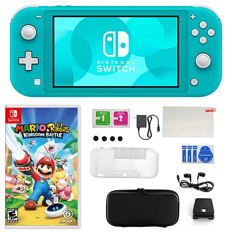 Fingerhut - Nintendo Switch OLED Console Bundle with White Joy-Cons, Turtle  Beach Battle Buds Headset and Mario + Rabbids Kingdom Battle