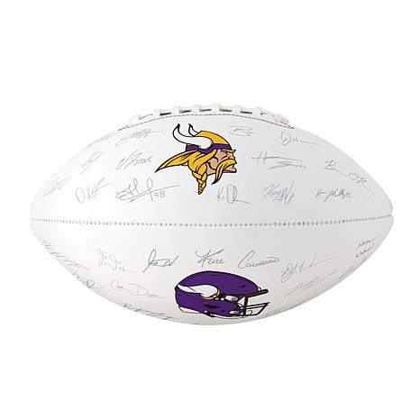 Football Fan Shop Offically Licensed NFL Signature Football - Vikings