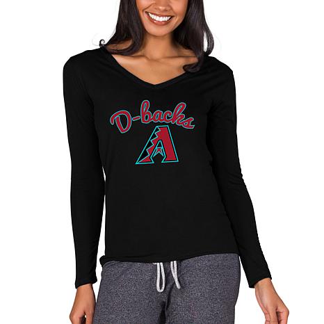 Arizona Diamondbacks Concepts Sport Women's Marathon Knit T-Shirt - Black