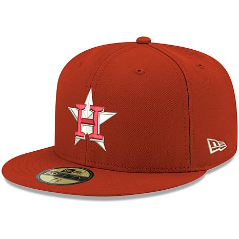 New Era Men's Black Houston Astros Team Logo 59FIFTY Fitted Hat