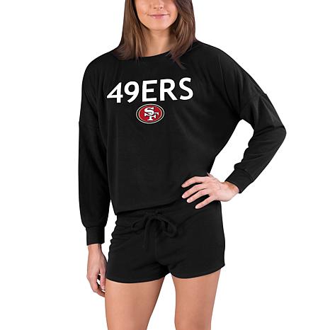 NFL Team Apparel Men's San Francisco 49ers Grey Mainstream Terry Shorts