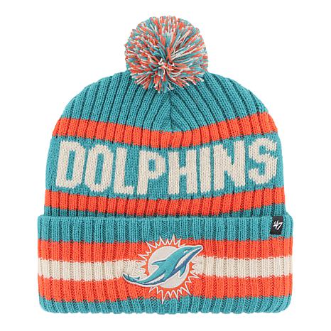 Miami Dolphins BIG-SCREEN Knit Beanie Hat by New Era