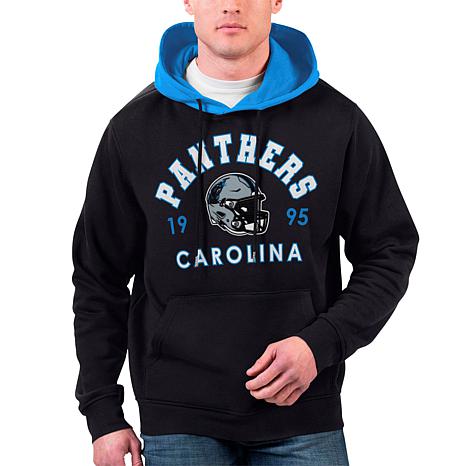 Football Fan Shop Officially Licensed NFL Men's Black Label Fleece Hoodie by GIII - Panthers