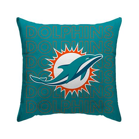 Northwest NFL Miami Dolphins Vintage Grey, Round Cloud Pillow, 15 Inches, Team Colors